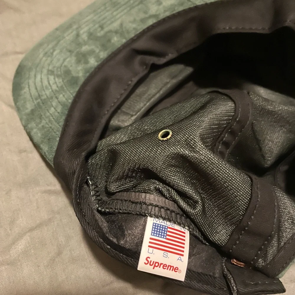 Supreme Suede Camp Cap (SS18) Dark Green (SOLD) - Picture 6 of 6